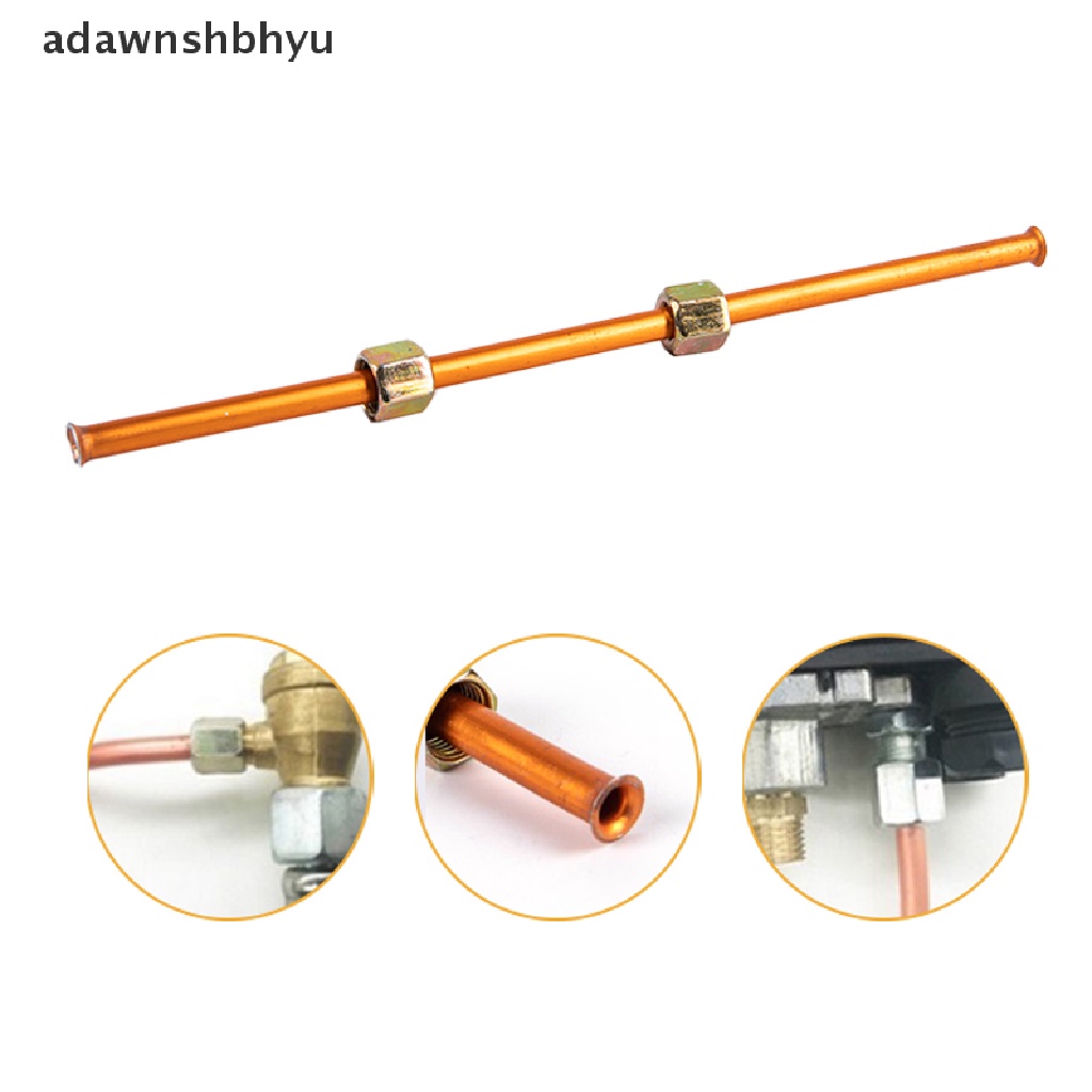 Adawnshbhyu G1/8 200mm Tabung Pembuangan Kompresor Angin Ganti Hex Nut Pipa Angin Oil Pump Parts