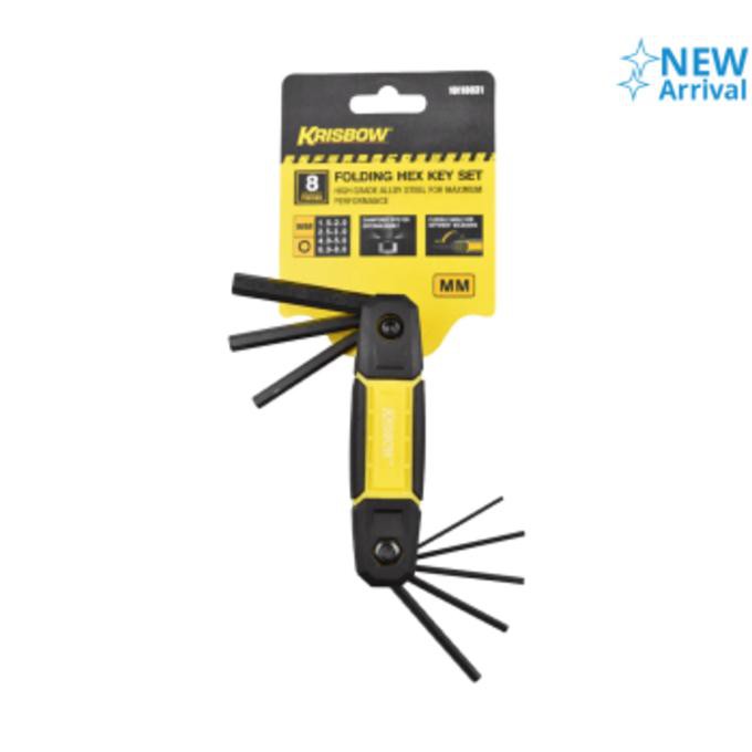 Krisbow Set Kunci L Hex Lipat 8Pcs