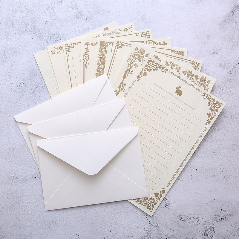 

AYURI - surat vintage / Amplop Kertas Kraft Retro Simple Kreatif Warna Putih Untuk Surat
