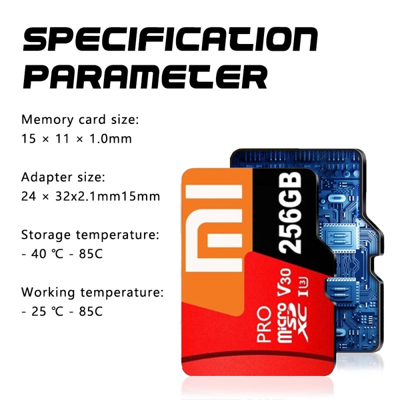 Micro SD Card XIAOMI Class 32GB / 64GB / 128GB / 512GB MicroSD Memory 10 Reader Untuk Smartphone