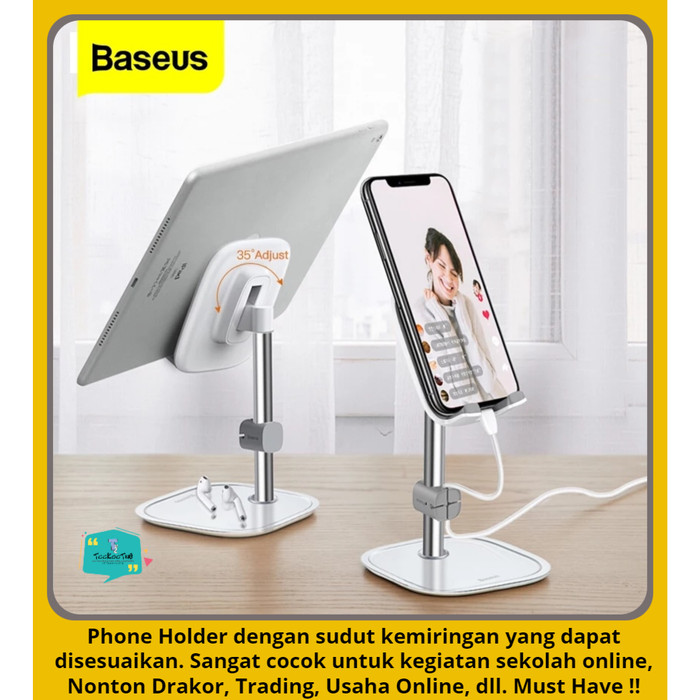 BASEUS Phone Holder HP Dudukan Stand HP / iPad / Tab / Desktop Bracket