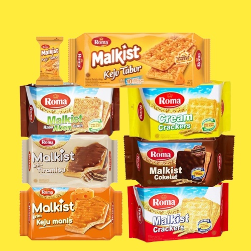 

SNACK ~ ROMA MALKIST CRACKERS SNACK VARIAN RASA