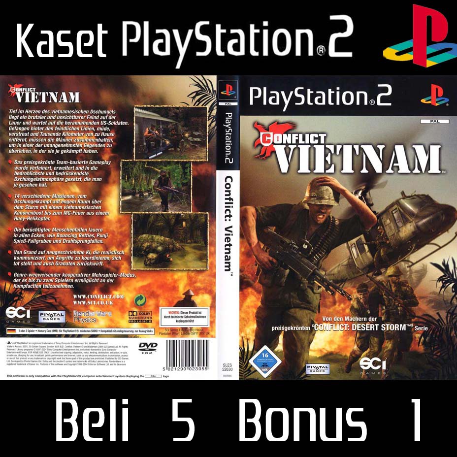 Kaset PS2: Perang Vietnam Conflict: Vietnam