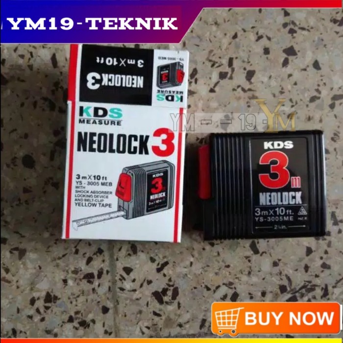NQT | Meteran KDS neolock 3 meter - kds measure tape Made in japan