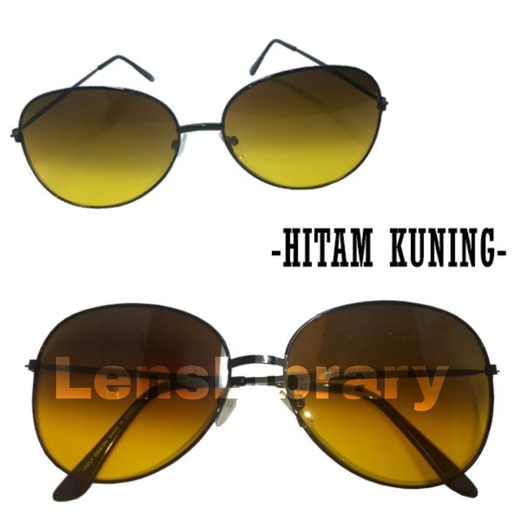 [Bayar Di Tempat]Kacamata Hitam Pria / Wanita Model Klasik Aviator Lensa Bening Frame Metal / kacamata fashion modern / kacamata gaya model terbaru