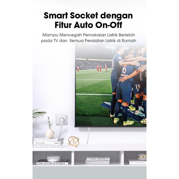 ACOME Smart Socket ASS01 Colokan steker Stop kontak Aplikasi-Original garansi 1 tahun