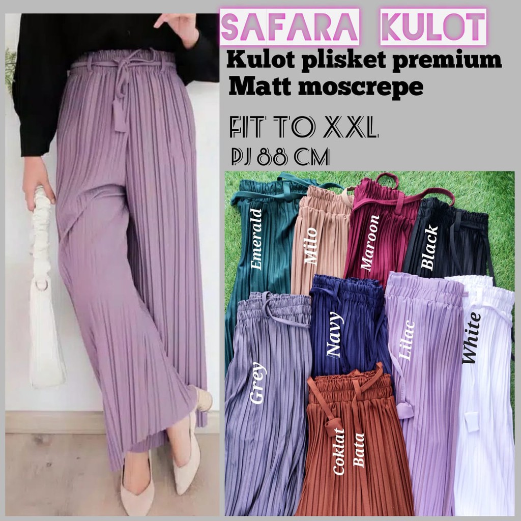 SAFARA KULOT PLISKET PREMIUM MATT MOSCREPE