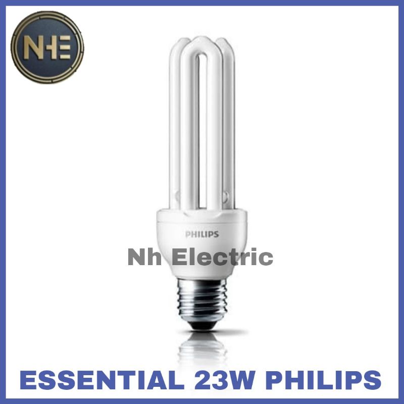 Lampu Philips Essential 23W Watt Putih CDL E27 - Esst 23 Watt Philips White 220V SNI Bundling 3 Pcs