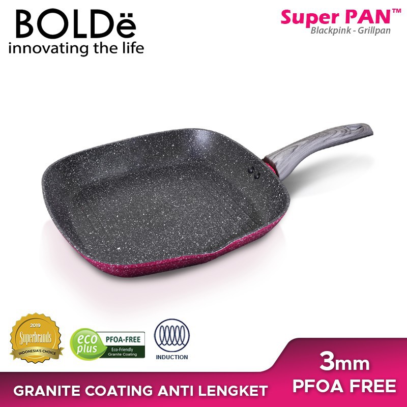 Boldë Super Grill Pan Blackpink 28 Cm