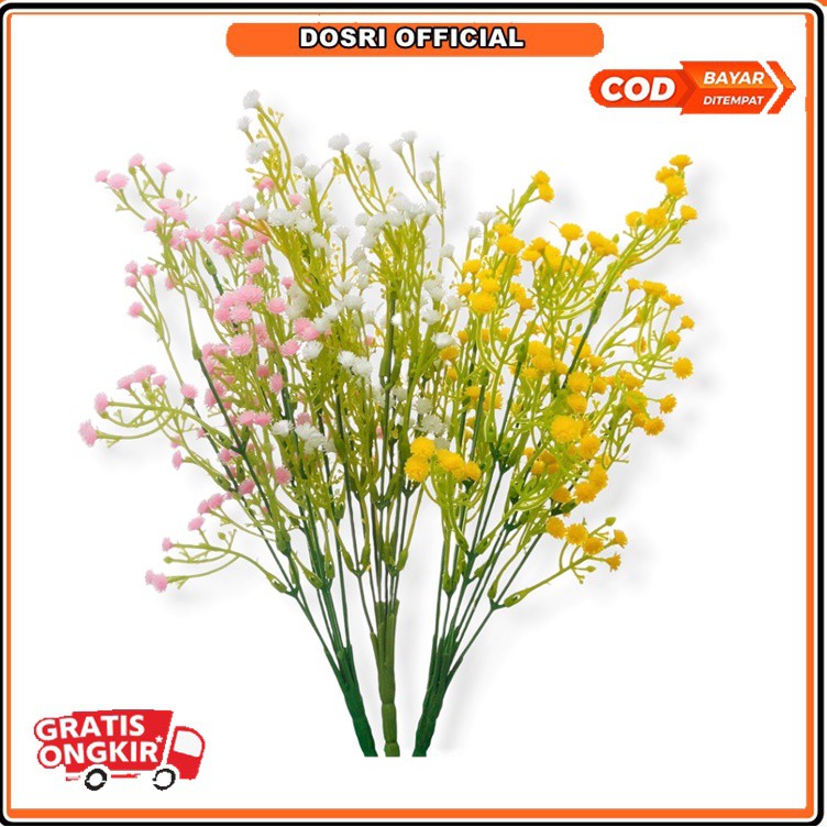 [NEW] Baby's Breath Gypsophila Plastik Bunga Hias Bunga Plastik Hiasan Rumah Bunga