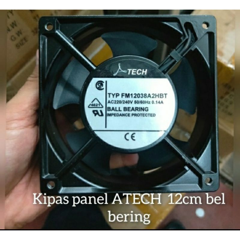 FAN ATECH 12X12X4CM AC 220/240V FAN ORI BALL BEARING