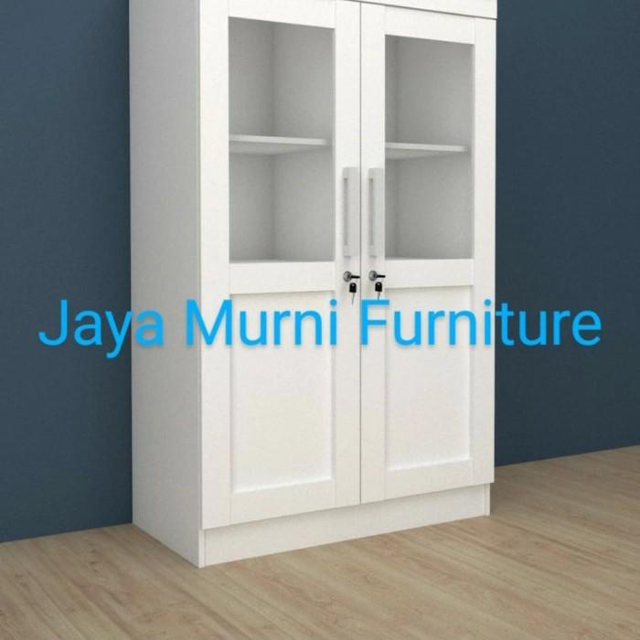 

Cabinet / Lemari Buku Putih Display Cabinet Dc Kea 1224 Bellisimo White Kantor