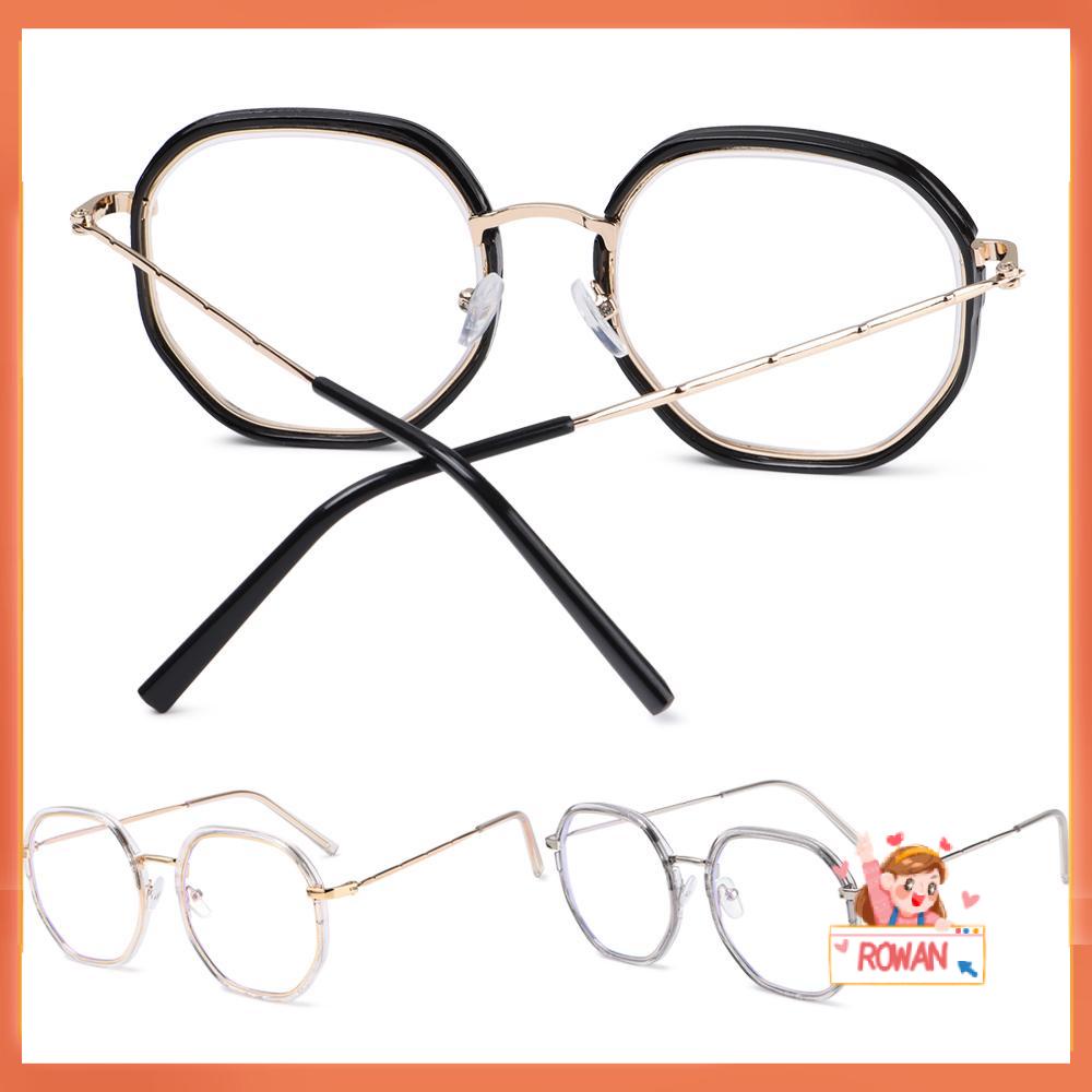 Kacamata Myopia Anti Blue Light Bingkai Besar Bahan Metal Gaya Retro Untuk Pria Dan Wanita