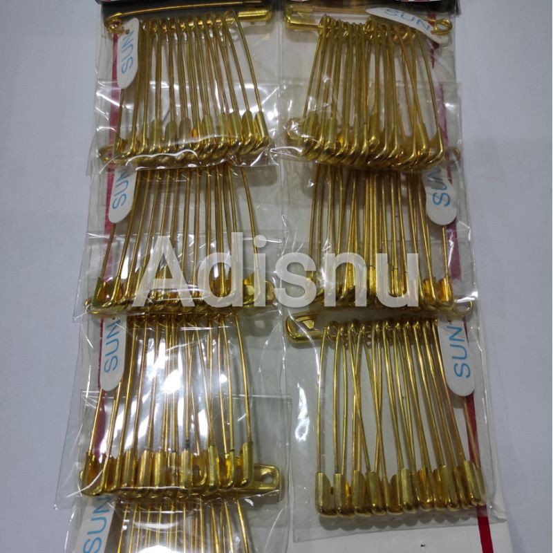 Peniti Sun Warna Emas Jumbo Isi 12 Pcs