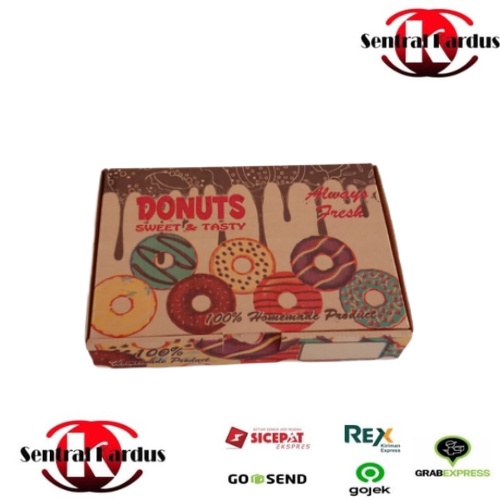 

NEW hemat ( ISI 10 PCS )Box Donat DESGN / Dus donat / Kemasan Donat / Wadah donat / Tempat Donat ukuran 27x18,5x5CM/ Tempat Donat Kraft Edition/