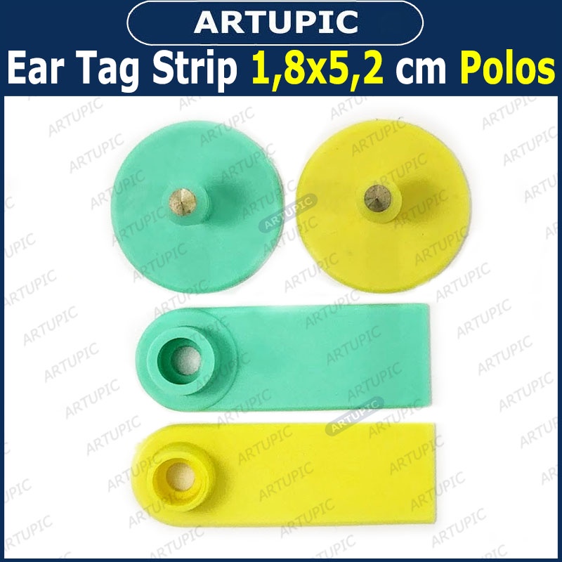 Ear Tag Strip 1.8x5.2 cm POLOS ECERAN Eartag Necktag Anting bisa Kalung Kambing Sapi Babi Domba Jyda Tanpa Nomer Nomer Blank