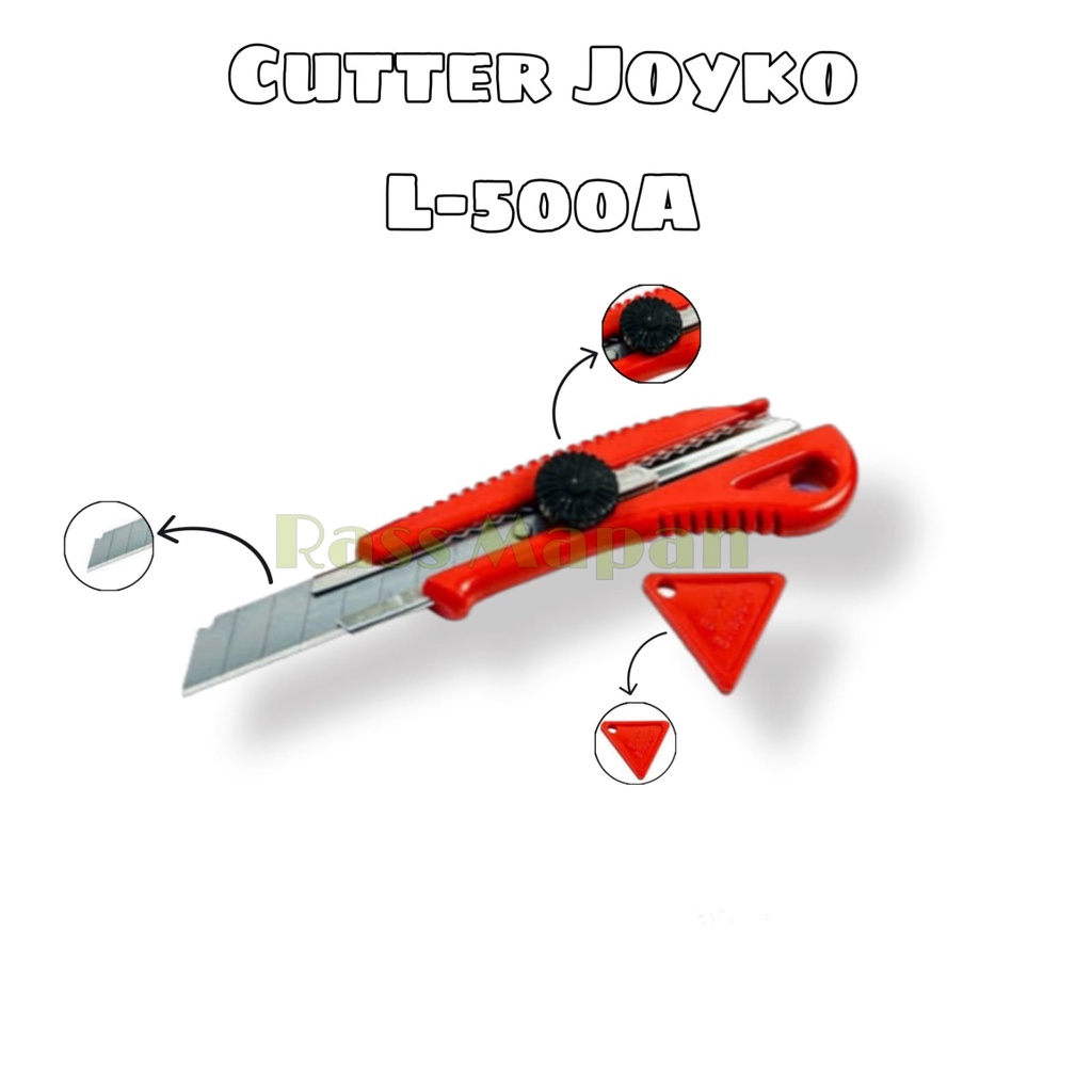 

Cutter Besar Joyko L500 Silet Refill Isi Blade L150 Pemotong HPL / Cutter VPR USA / Cutter Nishio