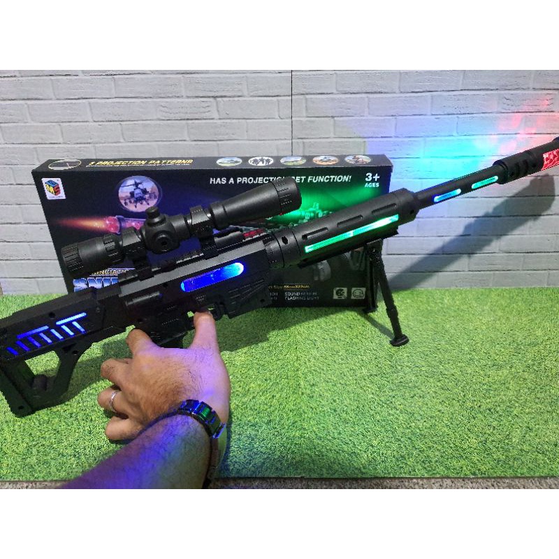 MAINAN TEMBAKAN SNIPER BUNYI DAN SUARA - MAINAN TEMBAKAN MAGNUM SNIPER