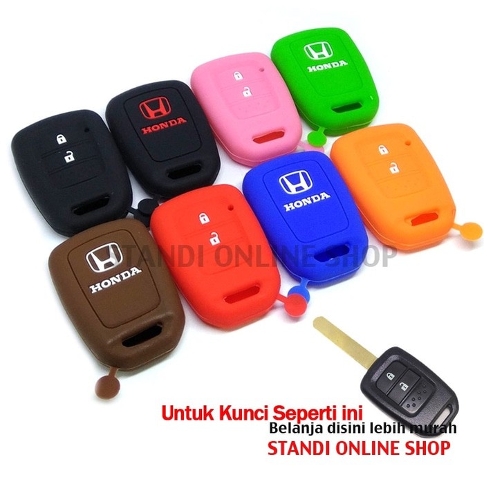 Kondom Kunci Silikon Remote Keyshirt Honda BR-V New Mobilio HRV  New Brio