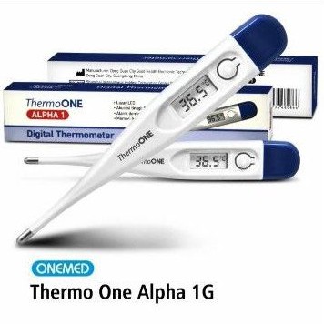 Thermometer Digital ThermoOne Alpha 1 biru OneMed Termometer Digital Ketiak Alpha 3