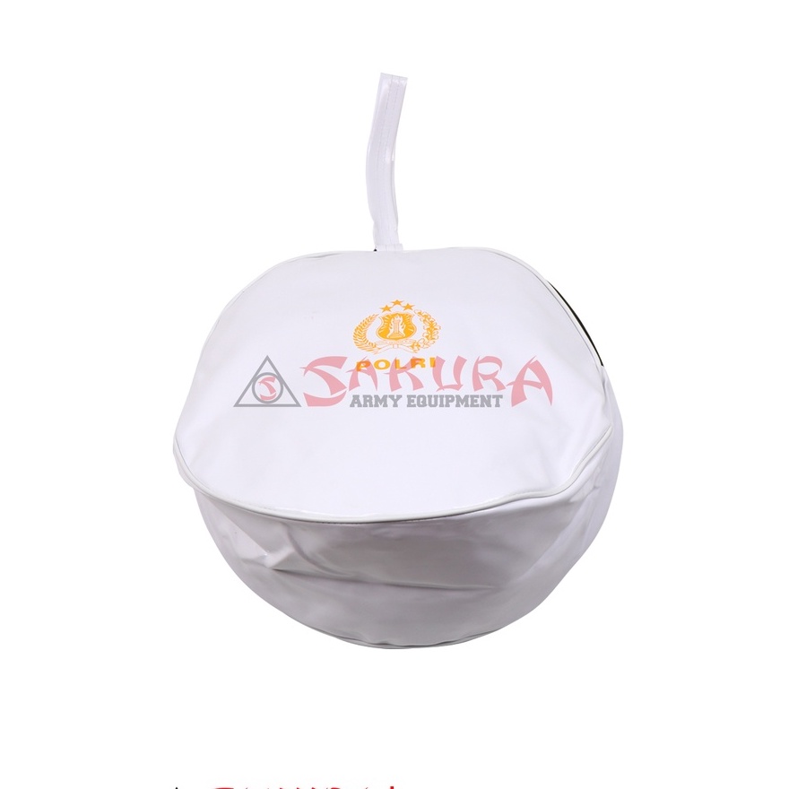 Tas Pet Polri Putih Tas Topi Pet Polisi