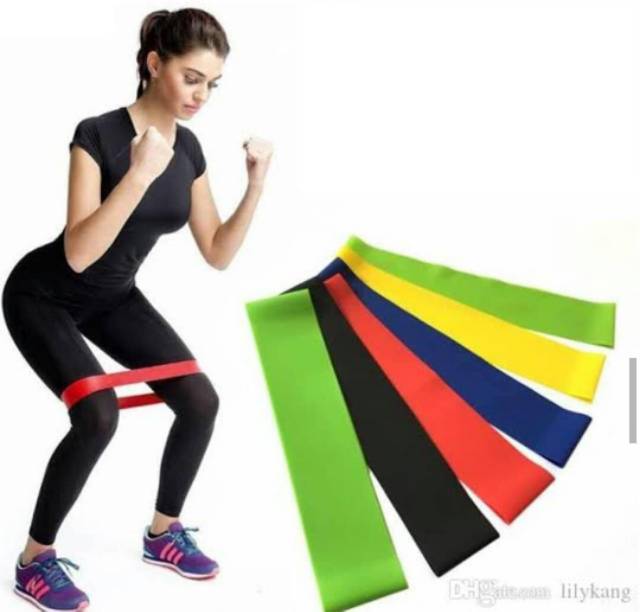 (MAINANKYU)  ORIGINAL Resistance Band Fitness, Yoga dan Gym LOOP