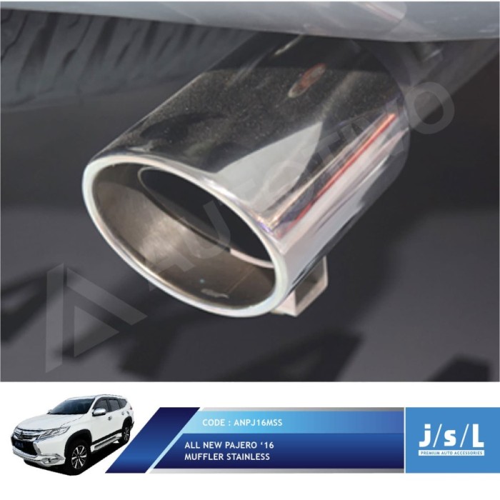 All New Pajero Sport Ujung Knalpot Krom/Muffler Cutter Stainless