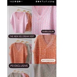 bebeplum ice cream vest in bubblegum