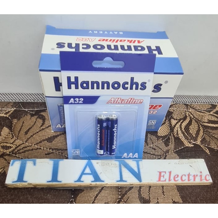 HANNOCHS Alkaline Batterai AA / AAA Isi 2 Pcs