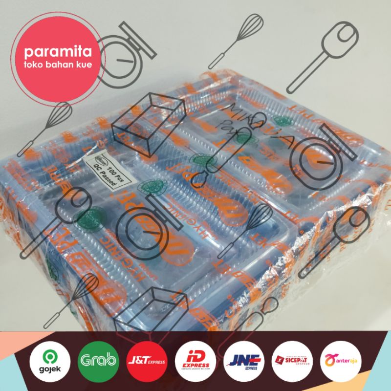 Mika Plastik Tempat Kue / Makanan Ukuran A2 / A3 / A4 1 pax