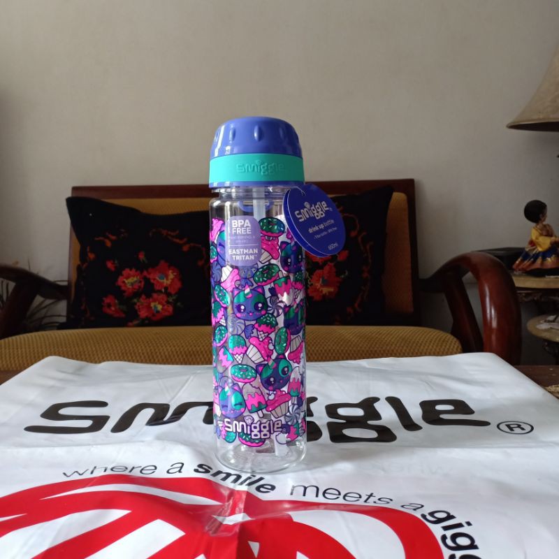 Smiggle Bottle Drink Upstart Budz Purple original