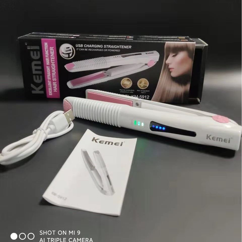 HAIR STRAIGHTENER KEMEI KM 5912 RECHARGEABLE