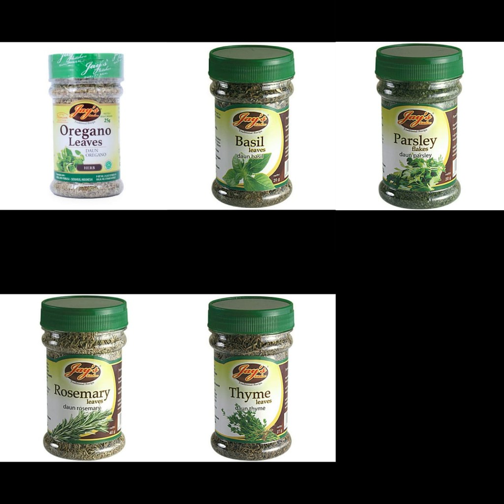 

Jay's Oregano / Basil / Parsley / Rosemary / Thyme Leaves