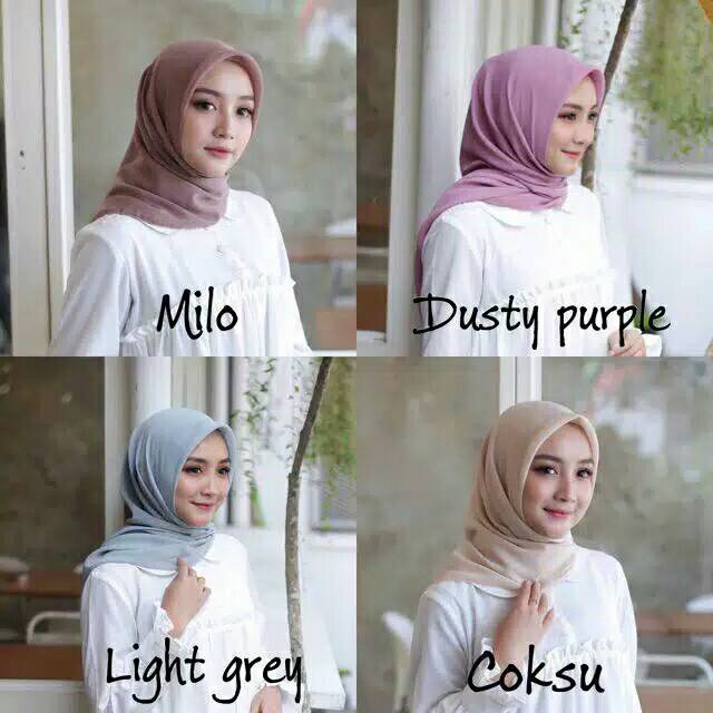 HIJAB BELLA SQUARE || jilbab segi empat || Kerudung Double Hycon-7