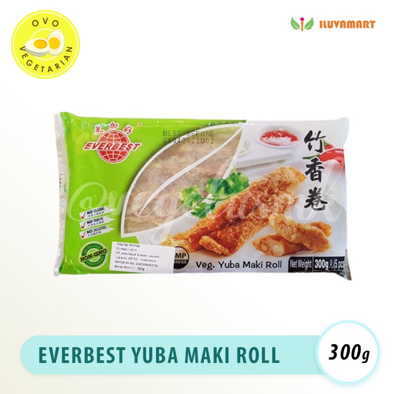 

Everbest Yuba Maki Roll 300gr / Lumpia Udang Seafood Vegetarian