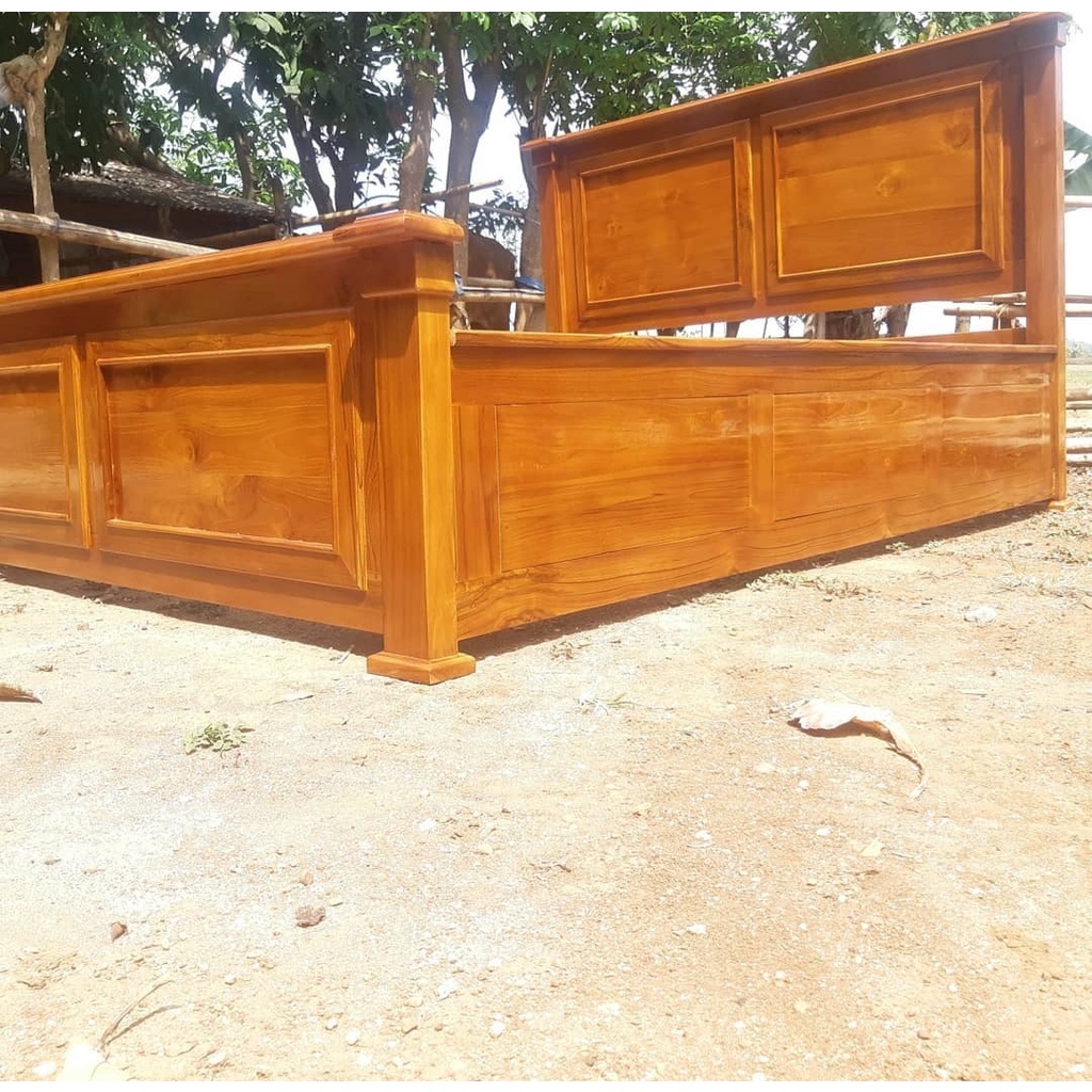 dipan tempat tidur / dipan minimalis / dipan laci tempat tidur minimalis / dipan kasur / dipan kayu jati jepara-2
