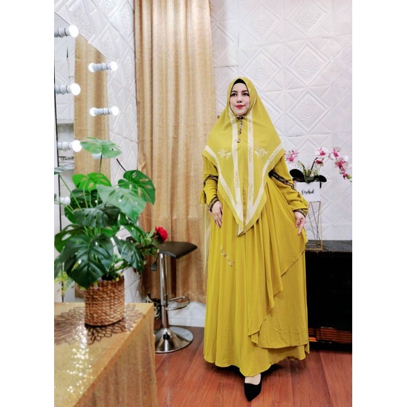 DRESS ALAYA PRINT YS PREMIUM SET*Original 
_By : Yodizein Syari_
