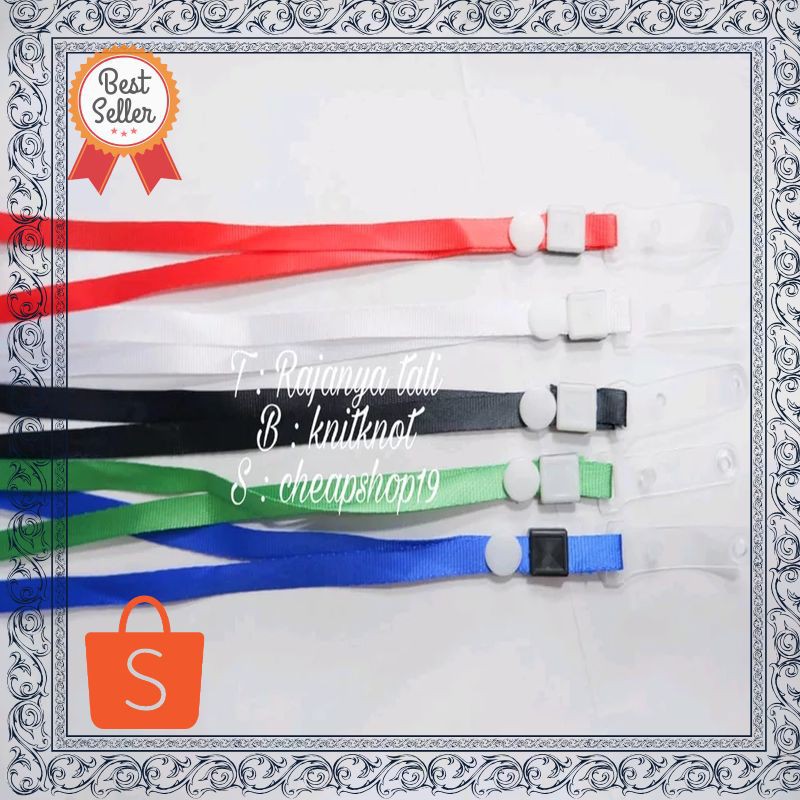 

Termurah tali name tag tali id card tali lanyard ujung lipat Terhot