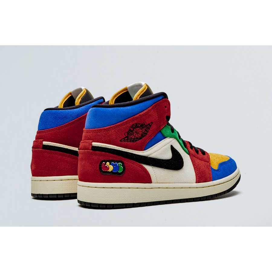 jordan 1 fearless blue and red