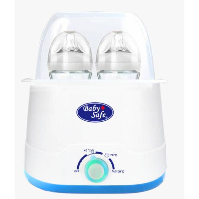 Baby Safe Twin Bottle Warmer &amp; Sterilizer LB216 / Serilizer Penghangat Botol Susu