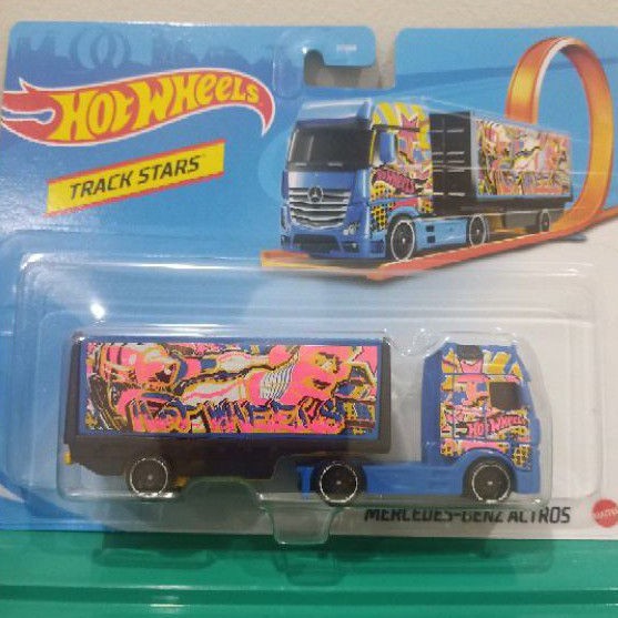 Mercedes Benz Actros Hotwheels Merah/Biru