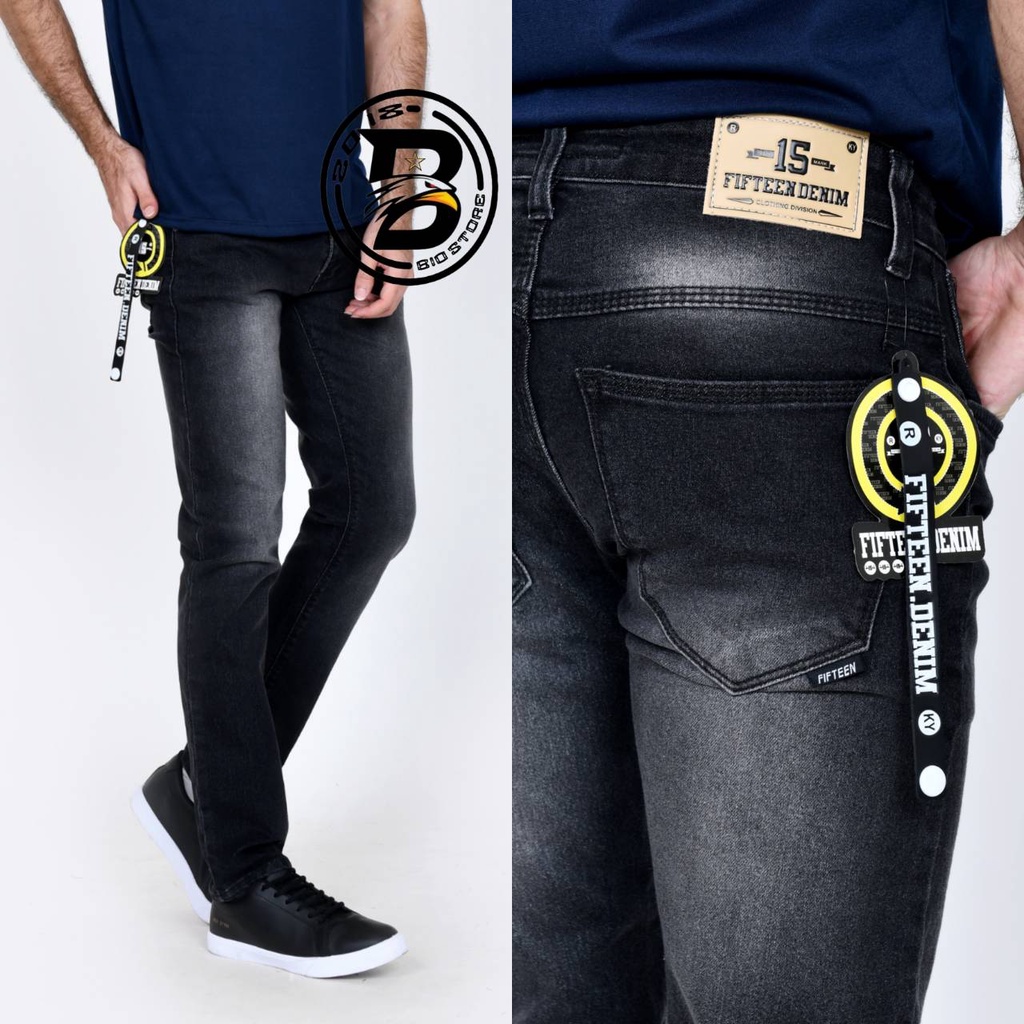 FIFTEEN DENIM CELANA PANJANG PRIA JEANS SKINNY SELIM FIT celana jeans pria stretch Original levisNew