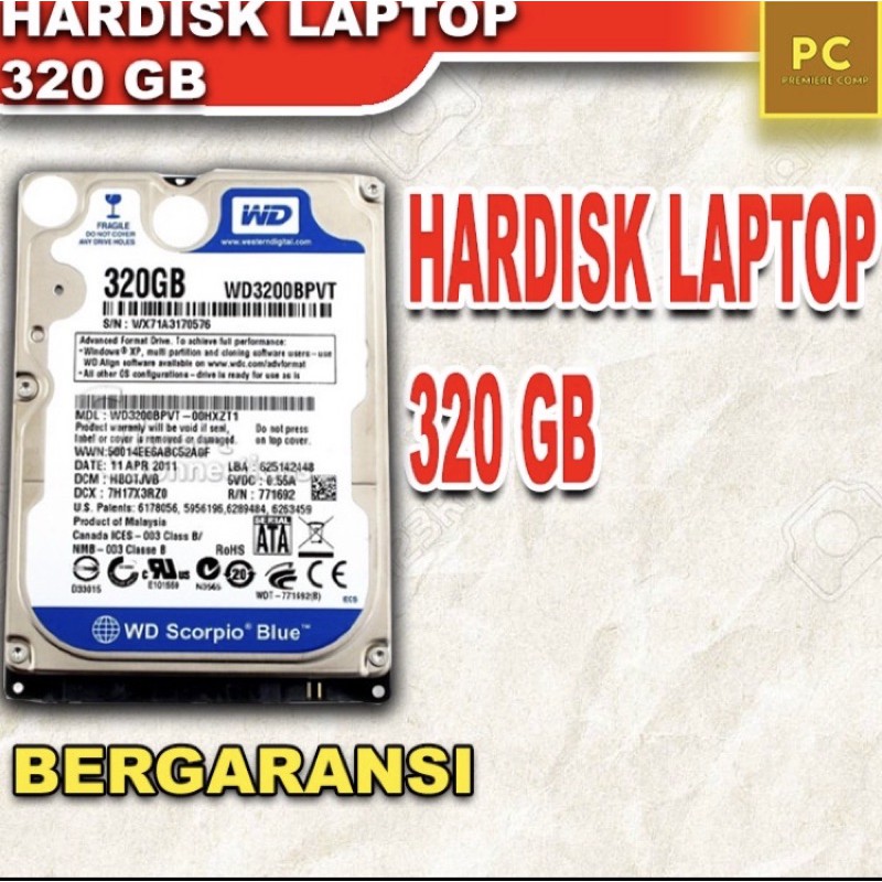 HARDISK HDD HARD DISK INTERNAL LAPTOP 2,5inch 320gb