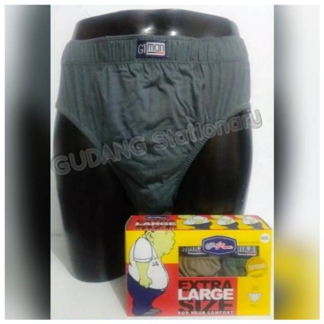 GT Man Underwear Extra Large Size (isi 3 pcs)