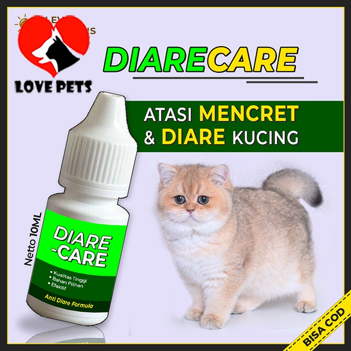 DIARE-CARE Obat Kucing Anti Diare Mencret Berak Darah