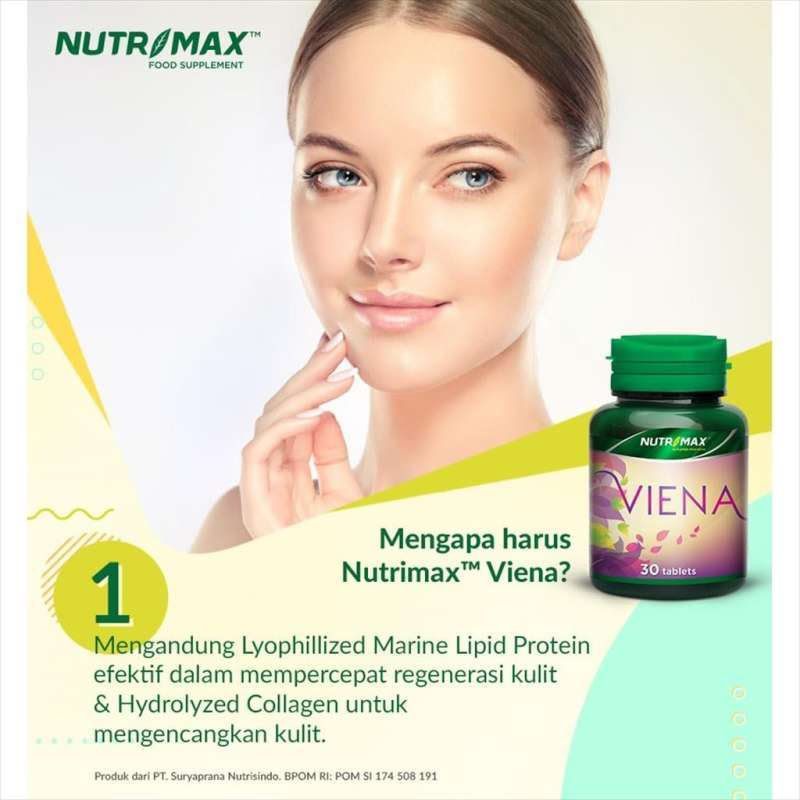 NUTRIMAX VIENA || VIENNA || VIENA ||  NUTRIMAX VIENA VITAMIN OBAT KESEHATAN KULIT KERING WAJAH BERJERAWAT