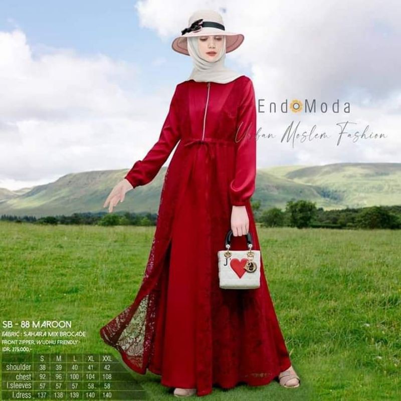 ENDOMODA SB 88 / GAMIS ENDOMODA / GAMIS PESTA / BAJU PESTA / GAMIS BRUKLAT