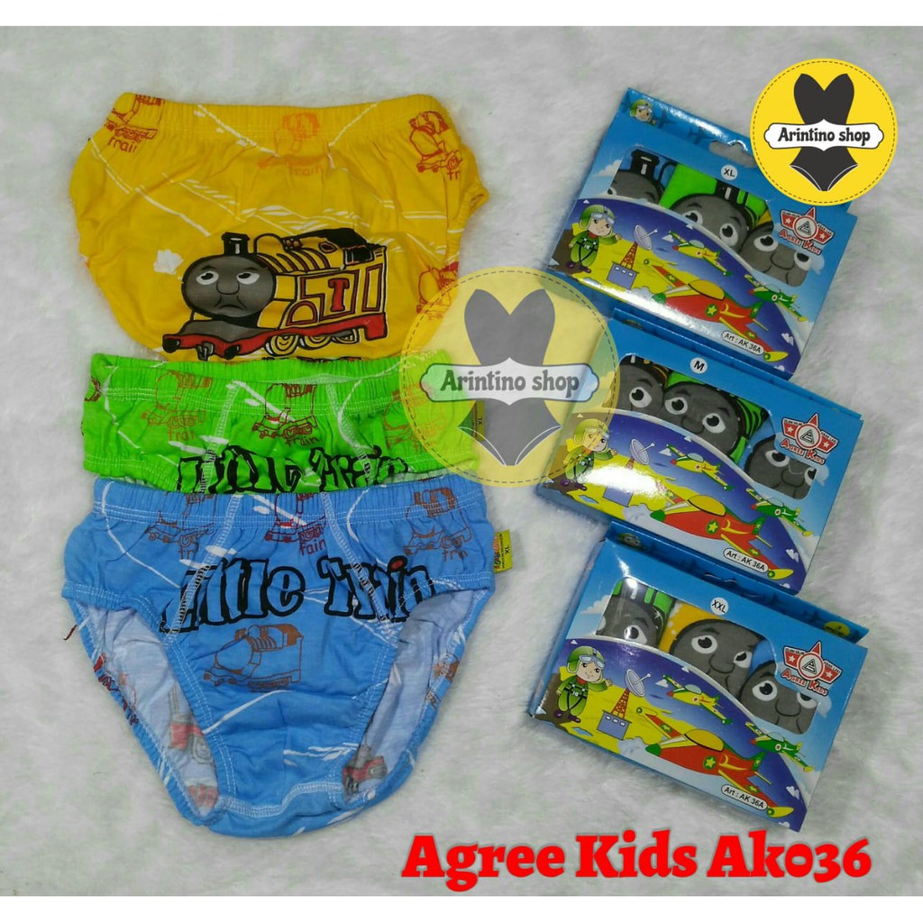 {1pcs} Cd Anak Cowok Agree Kids AK36A / AK36B Motif | Celana Dalam Anak Cowok |tx