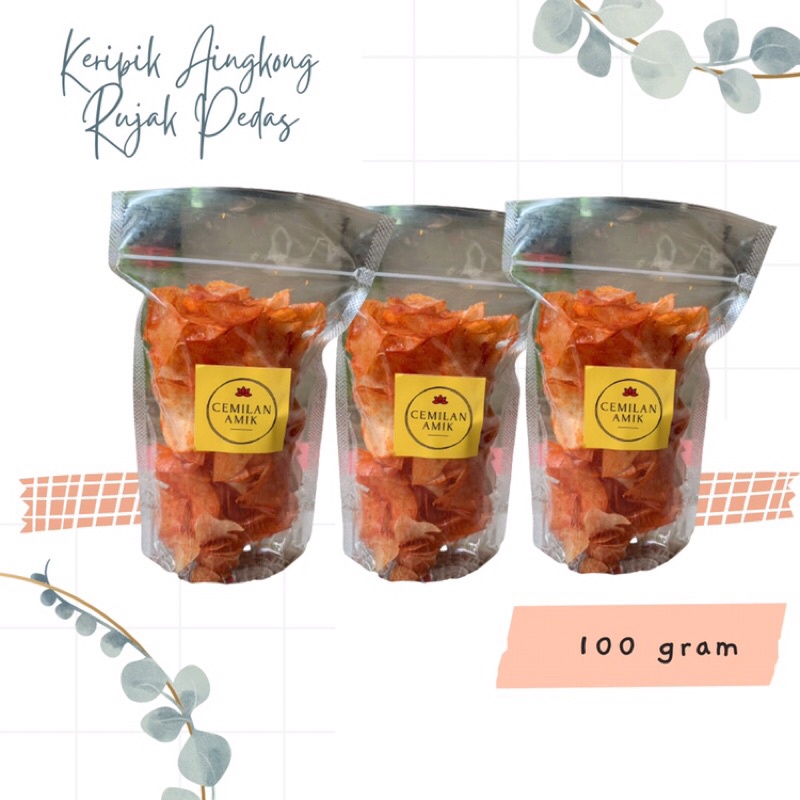 

KERIPIK SINGKONG BUMBU RUJAK PEDAS 100 GR