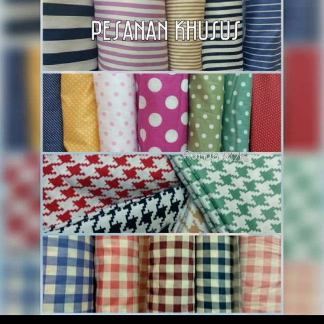 [pk.01] Kain Katun Jepang Motif Tokai Senko pesanan khusus roll